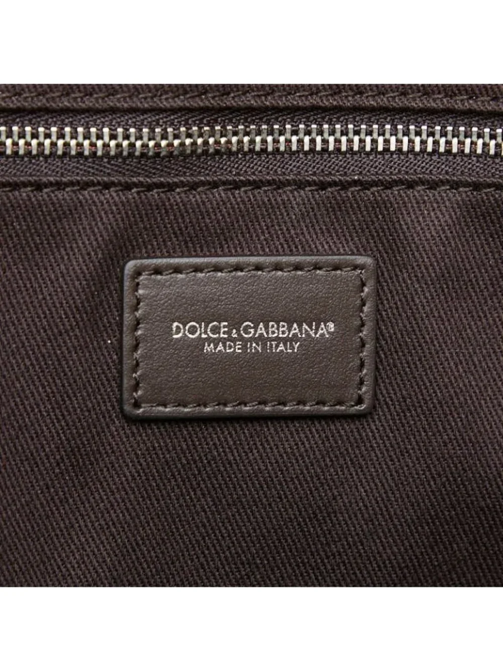 Dolce & Gabbana Logo Tote Shoulder Bag Brown Raffia Leather